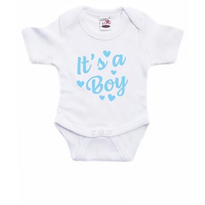 Its a boy gender reveal cadeau - baby rompertje - wit - jongens - Kraamcadeau - Babykleding