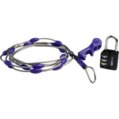 Pacsafe 10520999 Kabelslot Zwart, Blauw, RVS Cijferslot