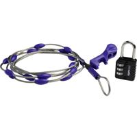 Pacsafe 10520999 Kabelslot Zwart, Blauw, RVS Cijferslot