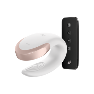 Satisfyer - Double Love Luxe Partner Vibrator App Bestuurbaar Wit