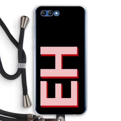 Monogram: Honor 10 Transparant Hoesje met koord