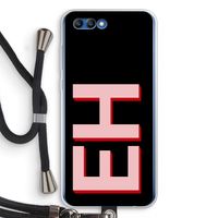 Monogram: Honor 10 Transparant Hoesje met koord