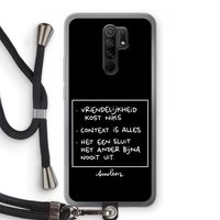 Mijn Motto's: Xiaomi Redmi 9 Transparant Hoesje met koord