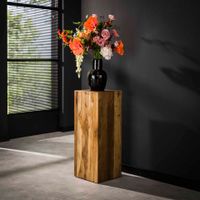 LifestyleFurn Zuil 'Nikkita' Teakhout, 85cm hoog