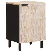 Badkamerkast met plank Wit 38 x 33 x 58 cm Massief Mango Hout