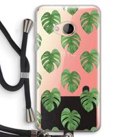 Monstera leaves: HTC U Play Transparant Hoesje met koord