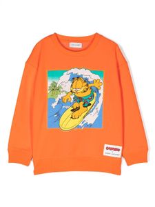 Marc Jacobs Kids sweat imprimé à col rond - Orange