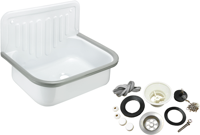 Cornat stalen uitgietbak 50cm wi - agbset50