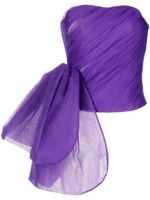 ANOUKI haut-bustier en tulle à nœud oversize - Violet - thumbnail
