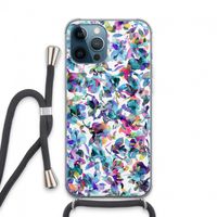 Hibiscus Flowers: iPhone 13 Pro Max Transparant Hoesje met koord
