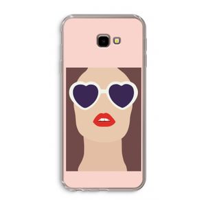 Red lips: Samsung Galaxy J4 Plus Transparant Hoesje