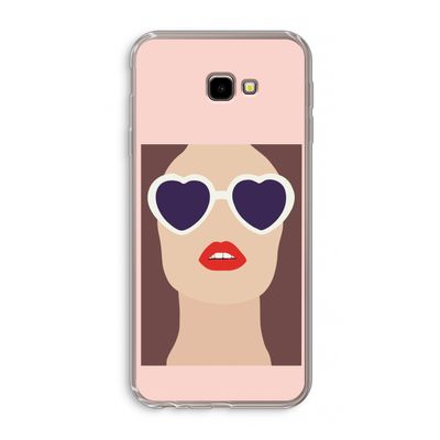 Red lips: Samsung Galaxy J4 Plus Transparant Hoesje