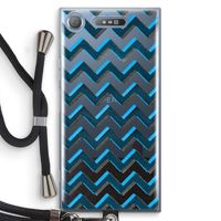 Onderbroken lijn: Sony Xperia XZ1 Transparant Hoesje met koord