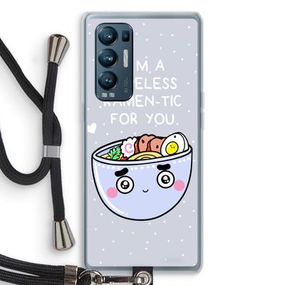 I'm A Hopeless Ramen-Tic For You: Oppo Find X3 Neo Transparant Hoesje met koord