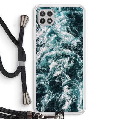 Zee golf: Samsung Galaxy A22 4G Transparant Hoesje met koord