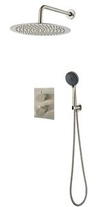 Saniclear Exclusive volledig 304 RVS inbouw regendouche 20cm met 3 standen handdouche wandmontage