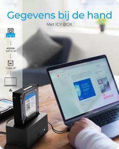 ICY BOX IB-1121-U3 USB 3.2 Gen 1 (3.1 Gen 1) Type-A Zwart