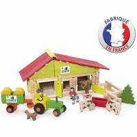 JEUJURA - Houten boerderij met tractor en dieren - 140 st