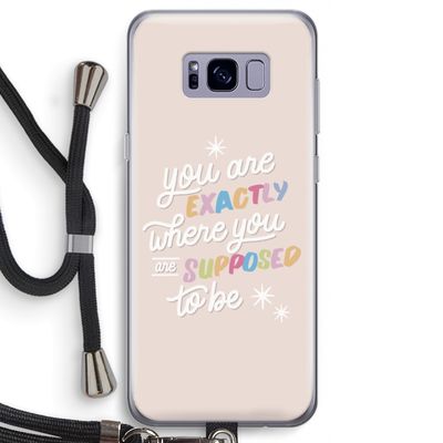 Right Place: Samsung Galaxy S8 Transparant Hoesje met koord