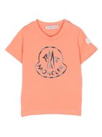 Moncler Enfant t-shirt en coton à logo imprimé - Orange - thumbnail