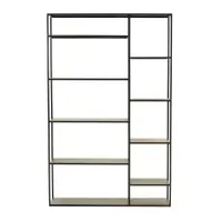 Stalen kast zwart 120x30x188 cm