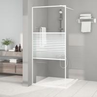 VidaXL Inloopdouchewand 90x195 cm transparant esg-glas wit