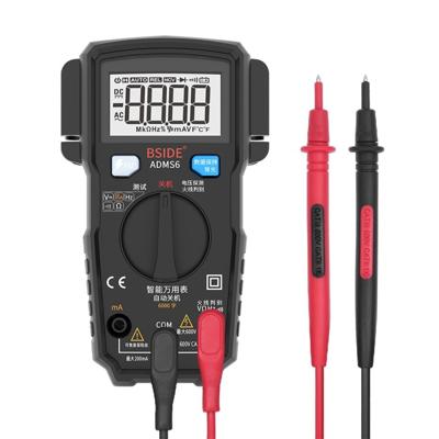 BSIDE ADMS6 High-Precision volledig automatische kleine digitale intelligente multimeter met HD digitale display & schokbestendige cover ondersteunin