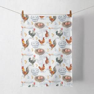 Ambiente Keukendoek Chicken Farm 50x70cm 100% Katoen