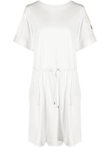 Moncler robe à lien de resserrage - Blanc