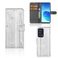 OPPO Reno 6 Pro Plus 5G | Book Style Case | White Wood OPPO Reno 6 Pro Plus 5G | Book Style Case | White Wood