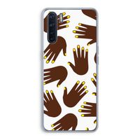 Hands dark: Oppo A91 Transparant Hoesje
