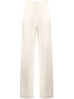 Pringle of Scotland pantalon ample en maille - Blanc - thumbnail