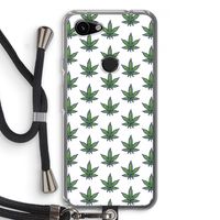 Weed: Pixel 3a Transparant Hoesje met koord