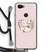 GRL PWR Flower: Pixel 3a Transparant Hoesje met koord