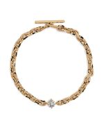 Lizzie Mandler Fine Jewelry bracelet XS Knife Edge en or pavé de diamants - thumbnail