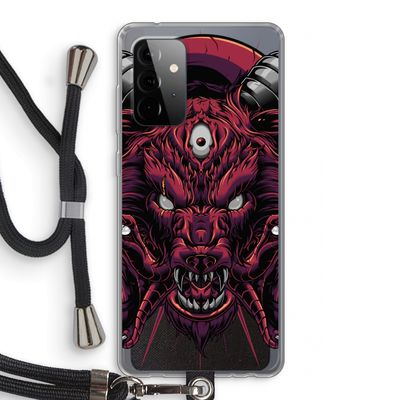 Hell Hound and Serpents: Samsung Galaxy A72 5G Transparant Hoesje met koord
