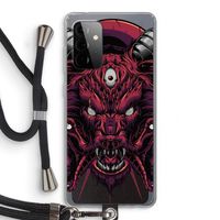 Hell Hound and Serpents: Samsung Galaxy A72 5G Transparant Hoesje met koord