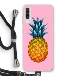 Grote ananas: Samsung Galaxy A70 Transparant Hoesje met koord
