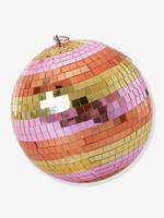 Grote discobal STRIPES & GOLD RICE meerkleurig