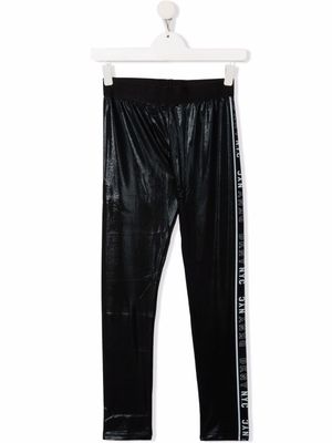 Dkny Kids legging à bande logo - Noir