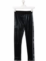 Dkny Kids legging à bande logo - Noir