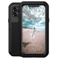 Love Mei Krachtige iPhone 12/12 Pro Hybrid Case - Zwart - thumbnail