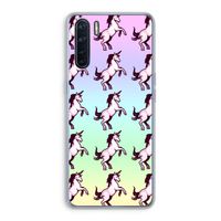 Musketon Unicorn: Oppo A91 Transparant Hoesje