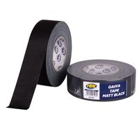 HPX Gaffer tape | Matzwart | 48mm x50 m - GB4850 | 18 stuks GB4850 HPX Gaffer tape | Matzwart | 48mm x50 m - GB4850 | 18 stuks GB4850
