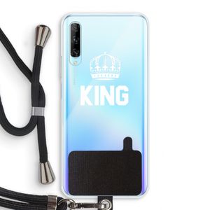 King zwart: Huawei P Smart Pro Transparant Hoesje met koord