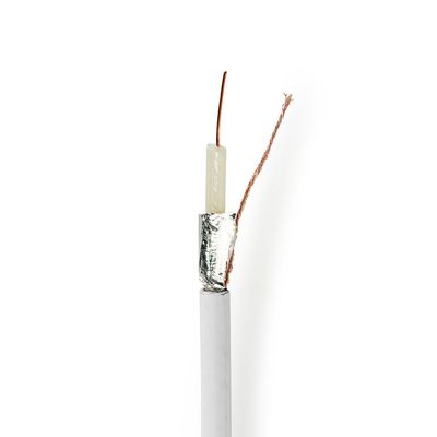 Nedis Coaxkabel op Haspel | Coax 12 | ECA | 100 m | Wit | 1 stuks - CSBR4020WT1000 CSBR4020WT1000