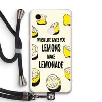Lemonade: Pixel 3 XL Transparant Hoesje met koord