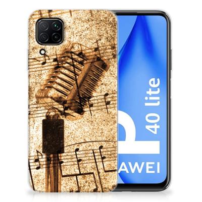 Huawei P40 Lite | Siliconen hoesje | met foto Bladmuziek Huawei P40 Lite | Siliconen hoesje | met foto Bladmuziek