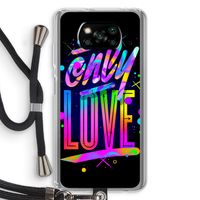 Only Love: Xiaomi Poco X3 NFC Transparant Hoesje met koord