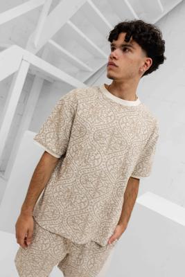 Pure Path Jacquard Set Heren Bruin/Wit - Maat S - Kleur: WitBruin | Soccerfanshop